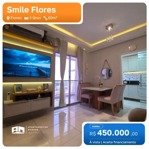 Smile Flores - 2 Quartos - Flores