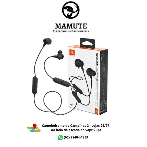 Fone De Ouvido Jbl Para Corrida Endurance Run 2 Bt Wireless Preto