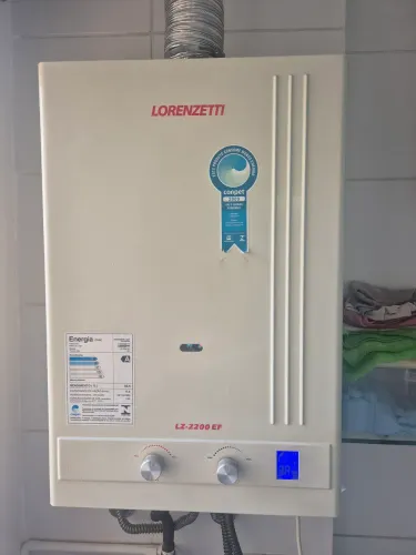 Aquecedor de agua a gás lorenzetti lz2200 ef glp