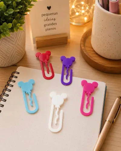 Clipes Decorativos em 3D - Pacote com 50 Unidades