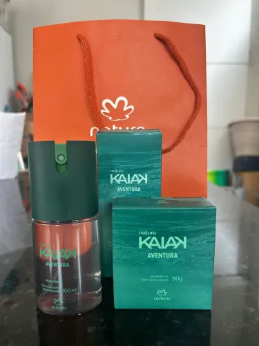 Combo Natura Body spray e sabonete Kaiak aventura