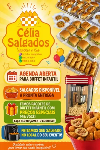 Celia salgados buffet infantil