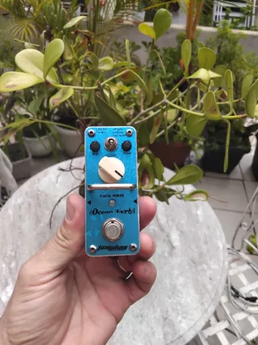Pedal Ocean Verb Tomsline Reverb - Usado Azul-celeste 