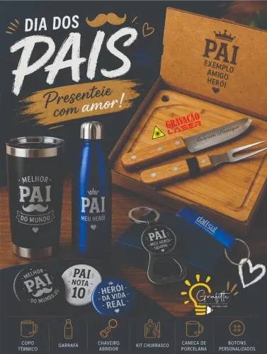 Dia dos Pais com Presente personalizados