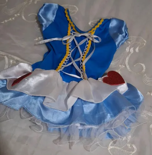 Fantasia baby Alice no país das maravilhas - TAMANHO:7/8 MESES