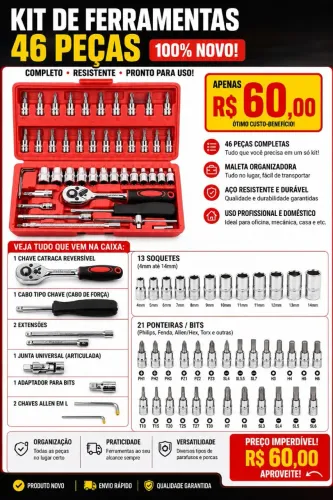 ? Caixa de Ferramentas NOVA Completa ?