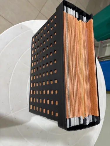 Organizador com pastas suspensas