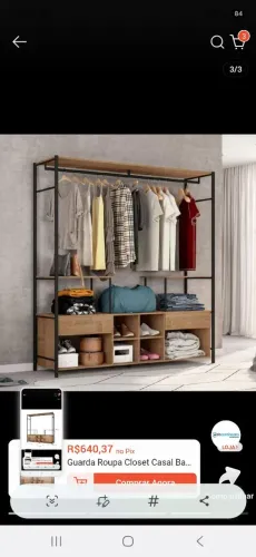 Guarda roupas closet novinho. Medidas abaixo.
