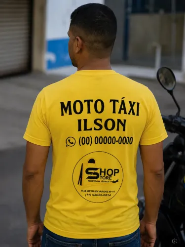 10 Camisas Personalizadas Uniforme de Moto Táxi / Malha Dry-Fit