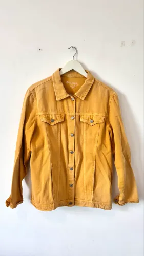 Jaqueta Jeans Gang Mostarda Feminina M