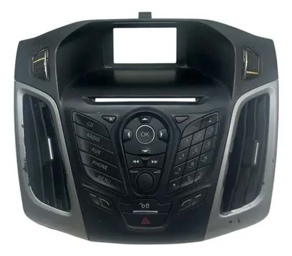 Painel Comando/moldura Rádio Ford Focus 2014/17 Preto