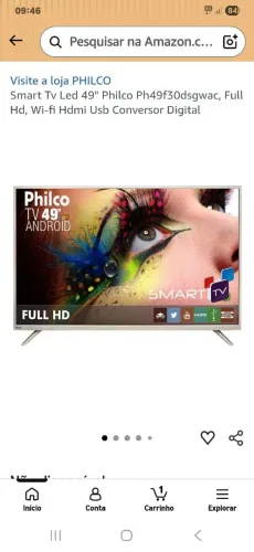 Tv 49 polegadas philco