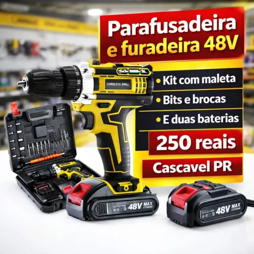 Parafusadeira com maleta