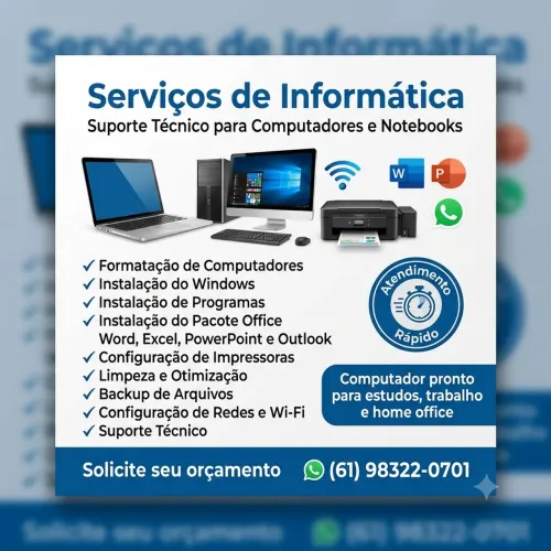 Formatação, Instalação de Programas e Pacote Office