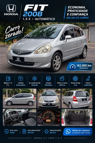 Honda Fit Ex/s/ex 1.5 Flex/flexone 16V 5P Aut. 2008