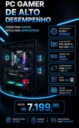 Vendo Cpu gamer alto desempenho