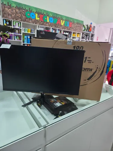 Monitor AOC 24 POL 180hz rgb atras pouco uso faco olx