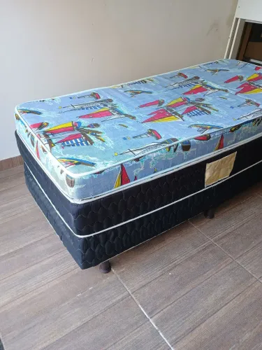 Cama box solteiro com colchão entrega