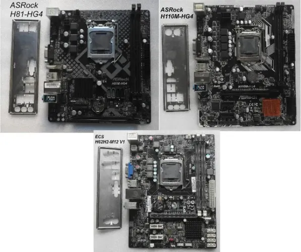 3 Placas-mãe com defeito