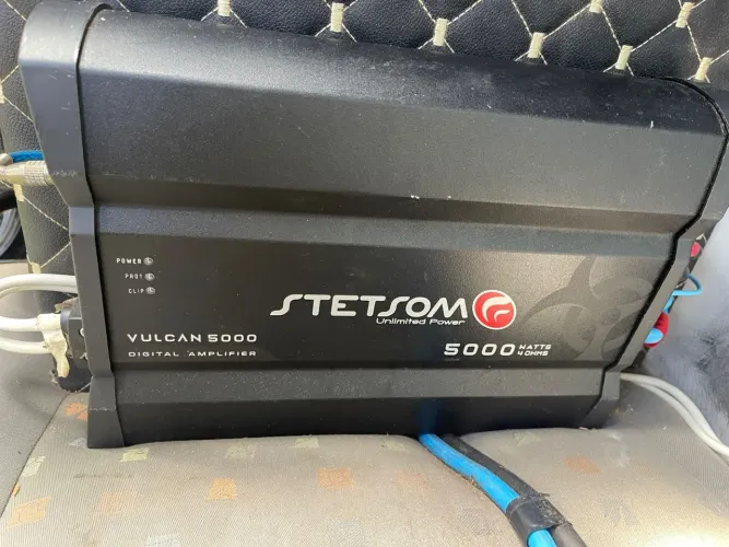 Módulo Stetsom Vulcan 5000 4ohms zero na garantia 4 meses d uso