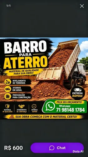 Barro para aterro