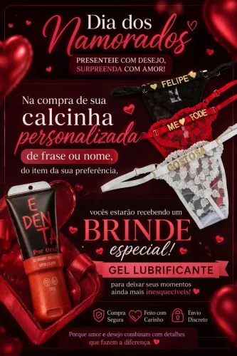 Calcinhas personalizadas