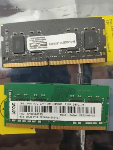 Memória RAM DDR4 SODIMM 3200 MHz para notebook 16gb (2x8 gb)