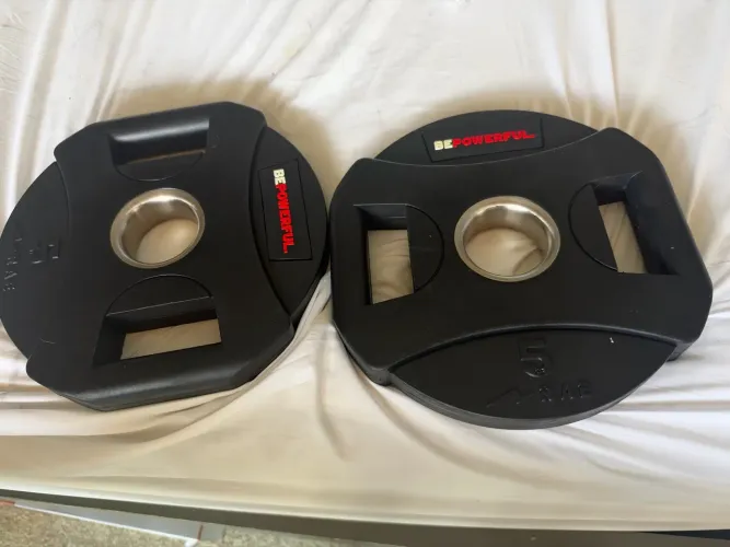 Par de anilhas olímpicas RAE Fitness Epic 5 kg ? Novas com nota fiscal