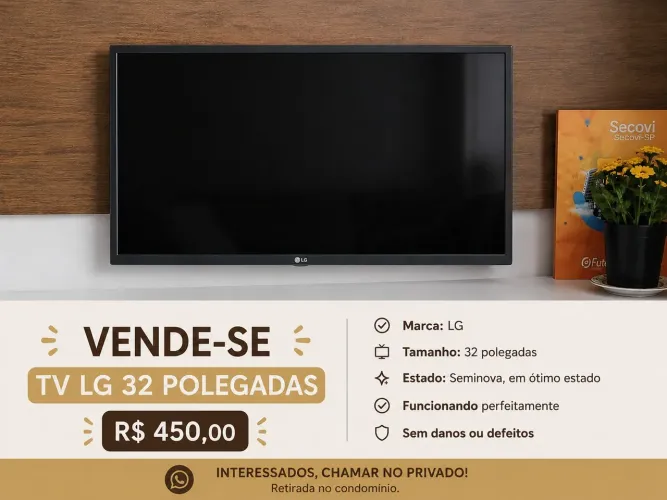 ? VENDE-SE TV LG 32 POLEGADAS