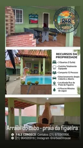 Aluguel casa temporada em arraial do cabo