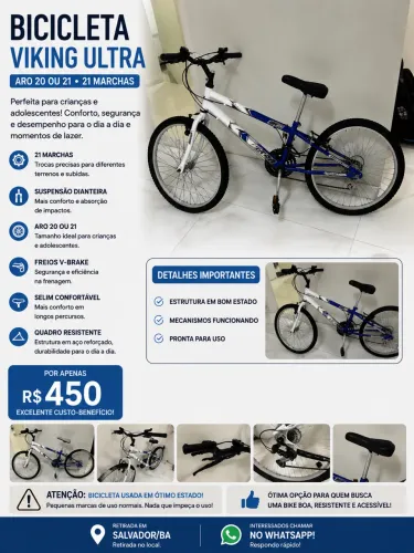 Bicicleta aro 20 muito nova