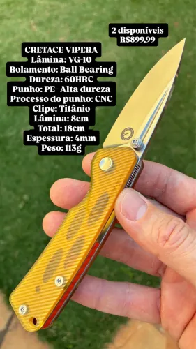 Canivete Cretace Vipera/Aço VG10 Japonês
