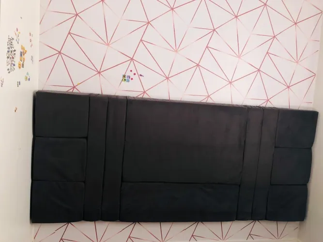 Cabeceira de Cama Estofada Moderna