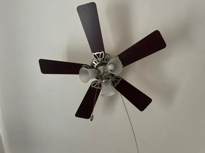 Ventilador de Teto Residencial Builder Plus Niquel Escovado Hunter Fan Oficial