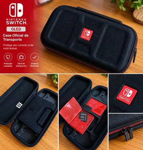 Case Original Nintendo Switch OLED para Transporte