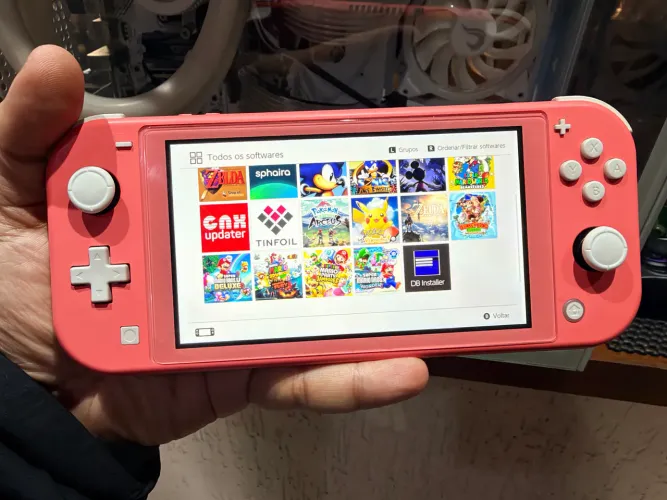 NINTENDO SWITCH DESBLOQUEADO + CARREGADOR