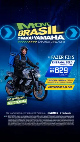 FZ15 2026 - MOVE BRASIL | PRIMEIRA PRA 60 DIAS | 46X 629,00