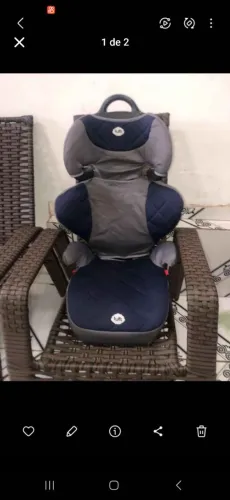 Cadeirinha de elevação com encosto