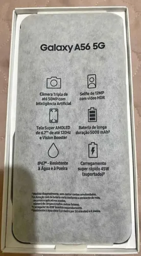 Samsung A56 5g 8 de ram 256 giga