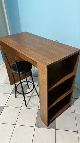 Bancada de Cozinha + 2 banquetas Banqueta Fil Mila