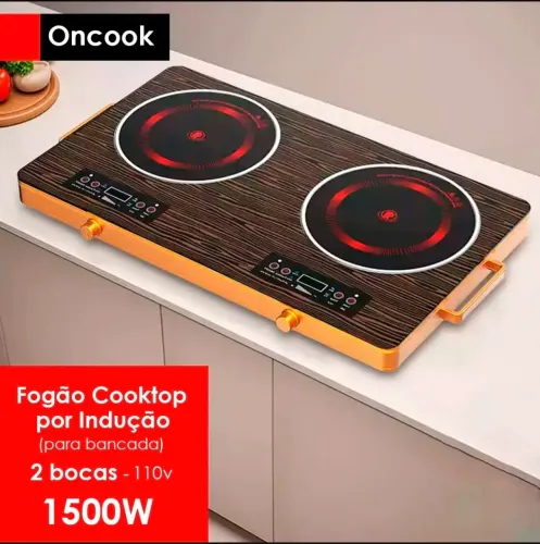 Fogão Cooktop Elétrico Indução 2 Bocas 110v Novo Troco Por Smart TV