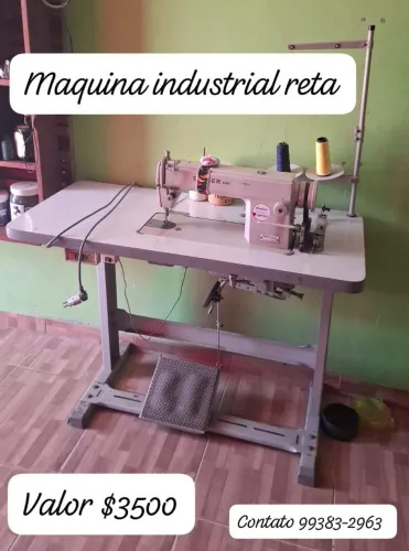 Maquina industrial reta