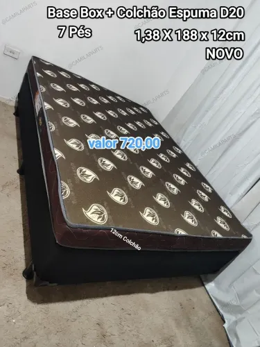 Cama Box Casal NOVO (Base + Colchão) ENTREGO