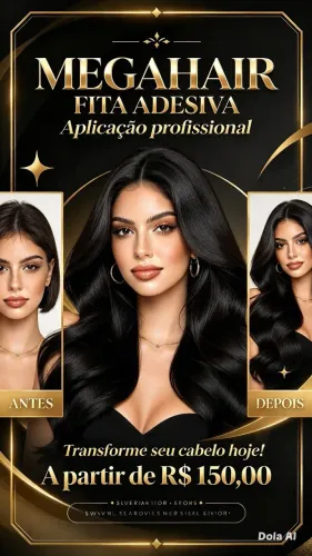 Megahair fita adesiva