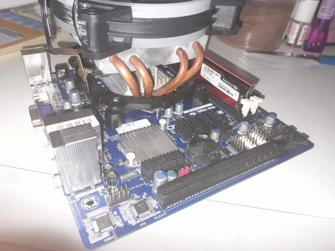 Kit de placa mãe + cpu