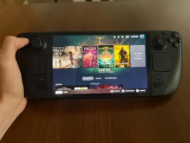 Steam Deck OLED 512 GB Completo - Praticamente novo (pouco usado)