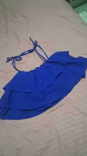 Cropped azul royal
