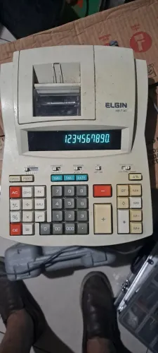 Calculadora maquina de somar, Elgim MB7140 no estado "leia descrição "