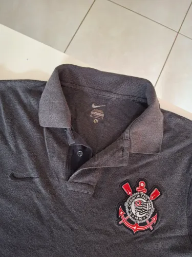Camiseta gola Polo retrô Corinthians (oficial) comissão técnica.