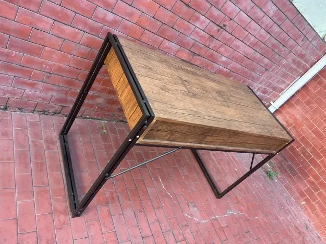 MESA ESCRITÓRIO ESTILO INDUSTRIAL - 1,20x55x77